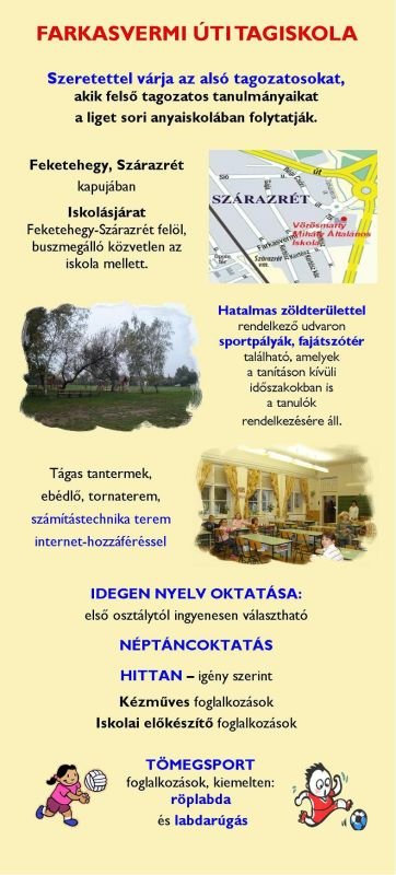 A Vörösmarty Általános Iskola tagiskolája